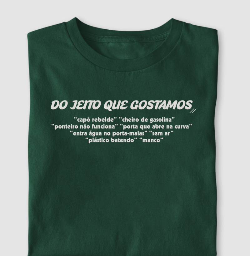 Camiseta tamanho GG